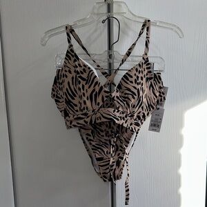 Shade & Shore Animal Print Swim